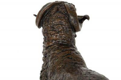 French Antique Bronze Sculpture of Standing Ram Isidore Jules Bonheur