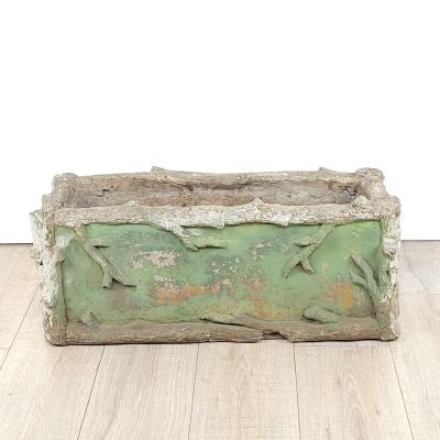 French Antique Cast Stone Planter circa 1880
