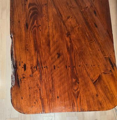 French Antique Farmhouse Table 19th century