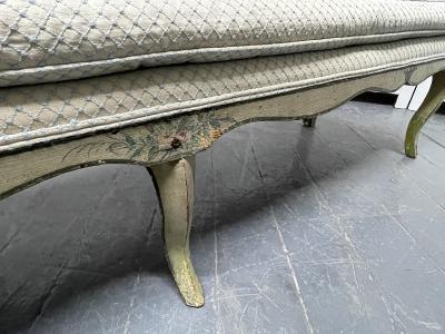 French Antique Painted Bench