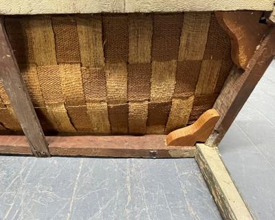 French Antique Painted Bench