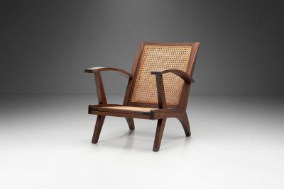 French Armchair with Teak Structure France 1950s