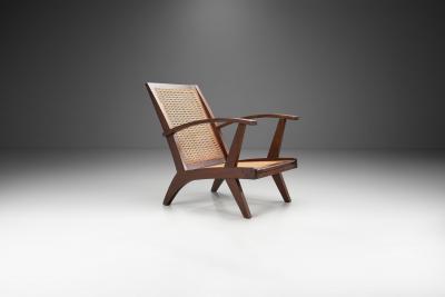 French Armchair with Teak Structure France 1950s
