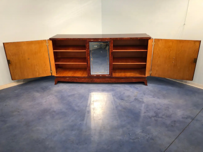 French Art Deco Amboyna Sideboard 1940s