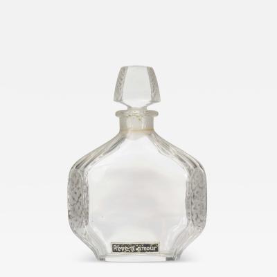 French Art Deco Baccarat Floral Perfume Bottle
