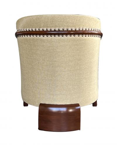 French Art Deco Barrel back Tripod Bergere