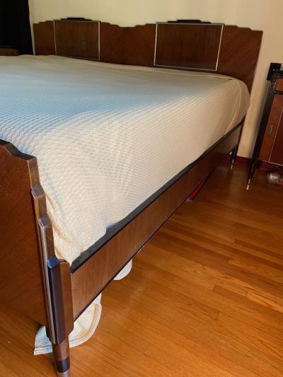 French Art Deco Bedroom Suite King or Twin Size Beds Complete and Matching Set