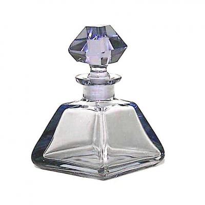 French Art Deco Blue Crystal Perfume Bottle