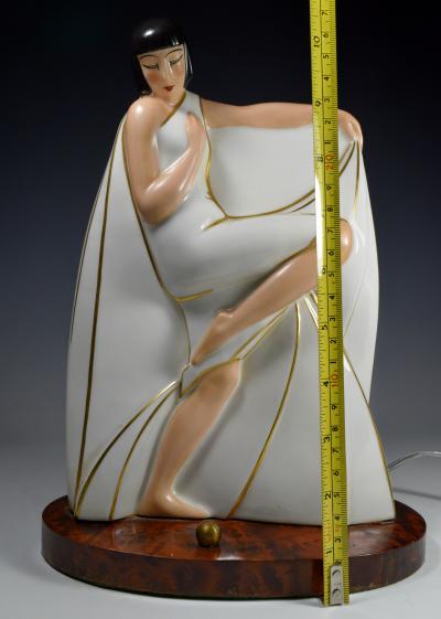 French Art Deco Boudoir Night Lamp