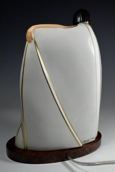 French Art Deco Boudoir Night Lamp
