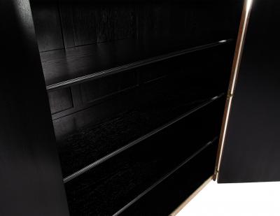 French Art Deco Burled Walnut Armoire Cabinet