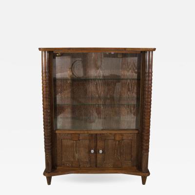 French Art Deco Cerused Wood Cabinet