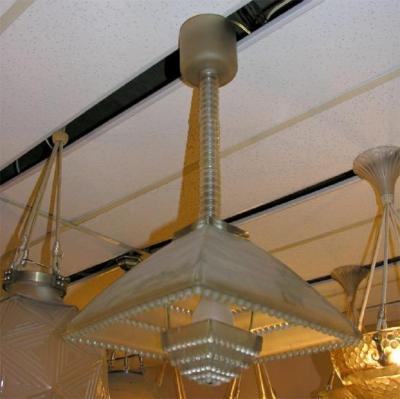 French Art Deco Chandelier by Ren Lalique