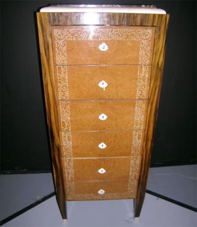 French Art Deco Chiffonier Marked NOEL 