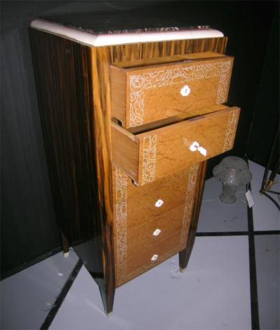 French Art Deco Chiffonier Marked NOEL 