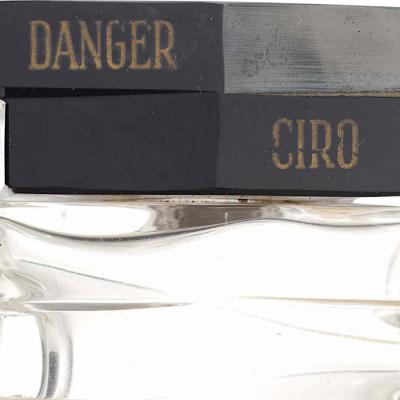 French Art Deco Danger for Ciro Brosse Perfume Bottle