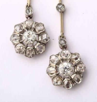 French Art Deco Diamond and Platinum Neglige