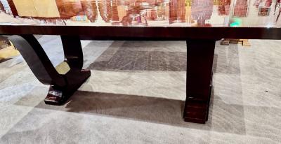 French Art Deco Dining Room Suite 8 Chairs and 3 Matching Side Pieces