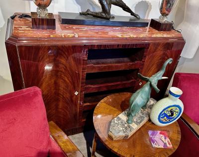 French Art Deco Dining Room Suite 8 Chairs and 3 Matching Side Pieces