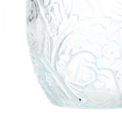 French Art Deco Frosted Glass Perfume Bottle