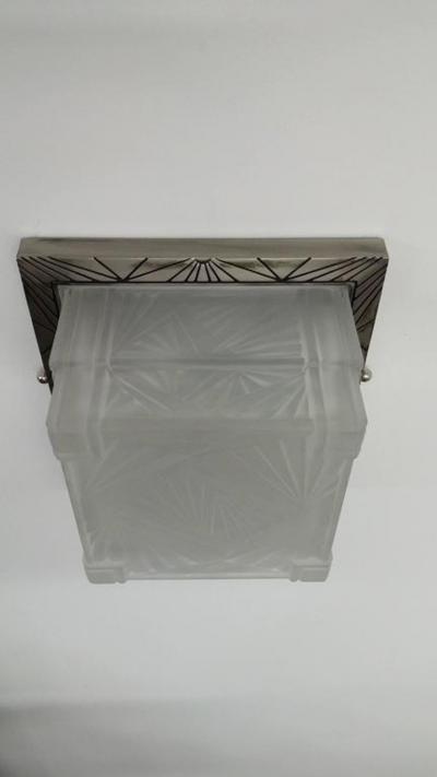 French Art Deco Geometric Flush Mount or Sconces LU161923486462