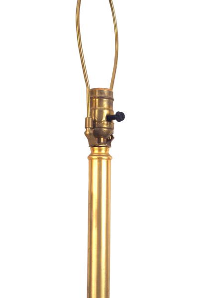 French Art Deco Gilt Bronze Horse Head Floor Lamp