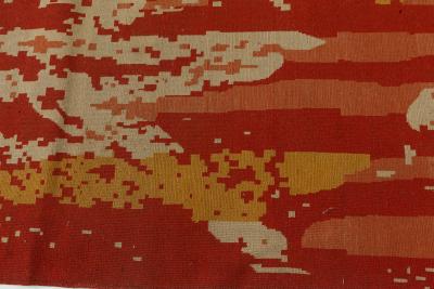 French Art Deco Handmade Wool Rug