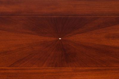 French Art Deco Inlaid Mother of Pearl Rosewood Dining Table circa 1940s