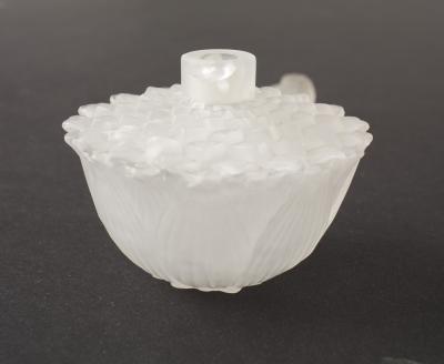 French Art Deco Lalique Lotus Flower Perfume Bottle