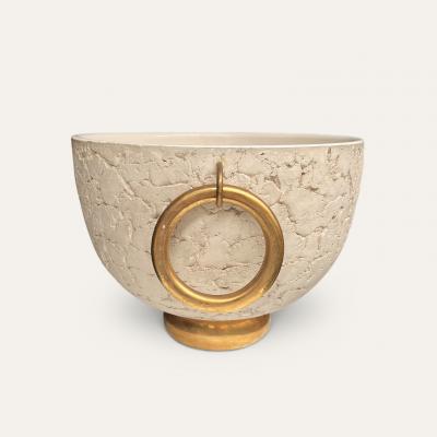 French Art Deco Large Ceramic Planter att Kaza