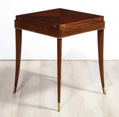 French Art Deco Mahogany Game Table