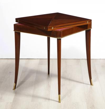French Art Deco Mahogany Game Table