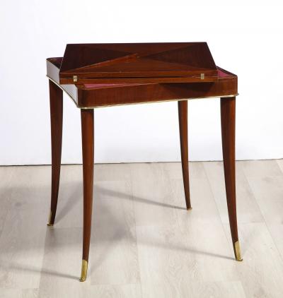 French Art Deco Mahogany Game Table
