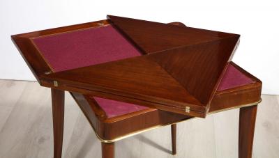 French Art Deco Mahogany Game Table