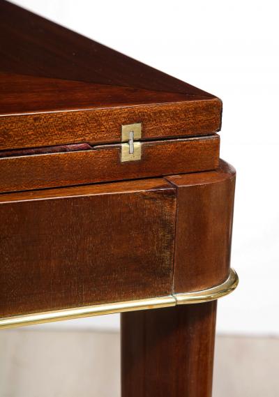French Art Deco Mahogany Game Table