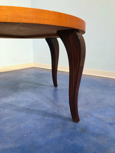 French Art Deco Maple Coffee Table 1940s