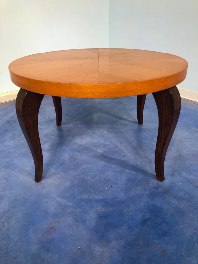 French Art Deco Maple Coffee Table 1940s