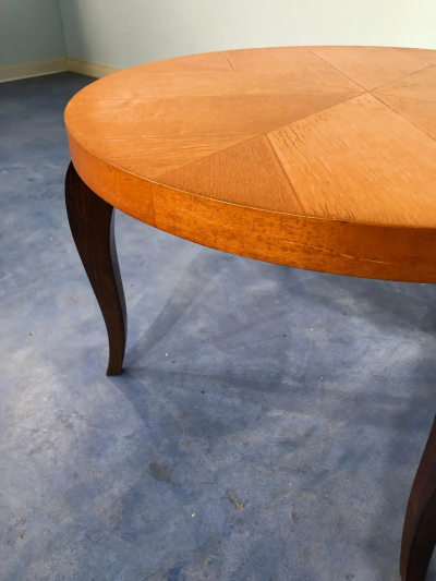 French Art Deco Maple Coffee Table 1940s