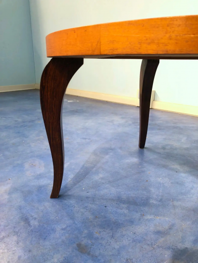 French Art Deco Maple Coffee Table 1940s