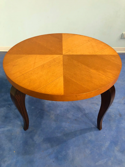 French Art Deco Maple Coffee Table 1940s