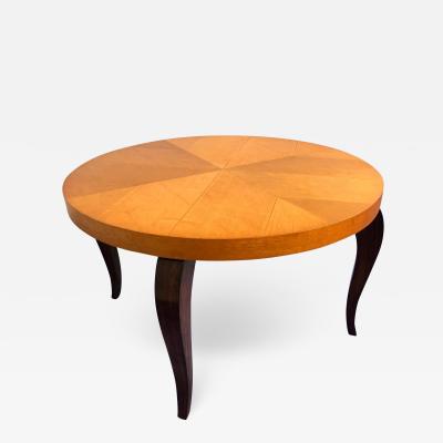 French Art Deco Maple Coffee Table 1940s