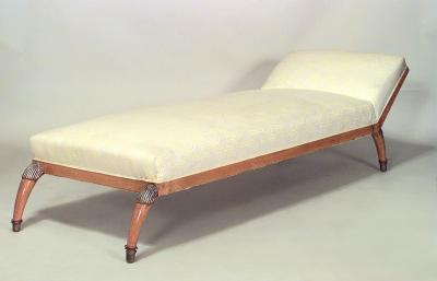 French Art Deco Maple Recamier