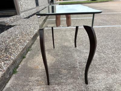 French Art Deco Mirrored Console