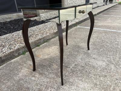 French Art Deco Mirrored Console