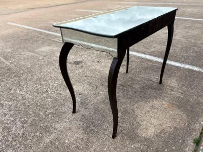 French Art Deco Mirrored Console