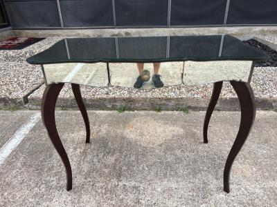 French Art Deco Mirrored Console