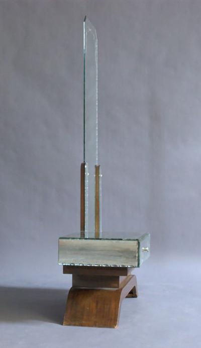 French Art Deco Mirrored Vanity