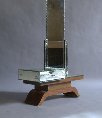 French Art Deco Mirrored Vanity