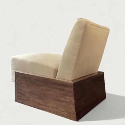 French Art Deco Modernist Low Slipper Chair circa 1925