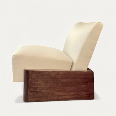 French Art Deco Modernist Low Slipper Chair circa 1925